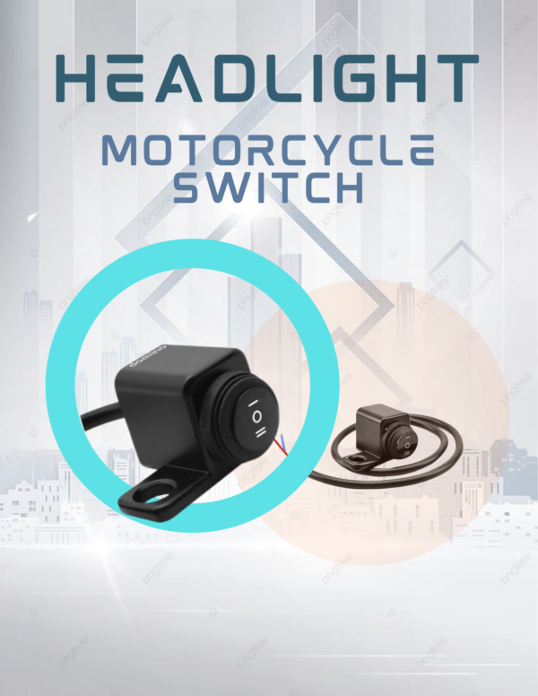Domino 3-Way Waterproof Motorcycle Switch (I-O-II)