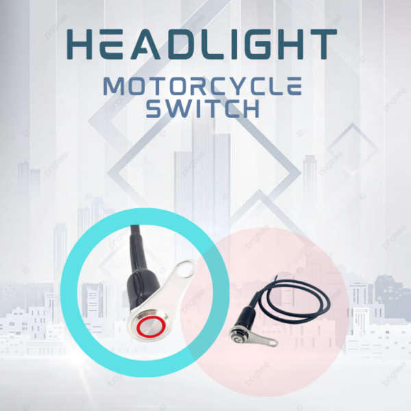 Waterproof Red LED Motorcycle Switch